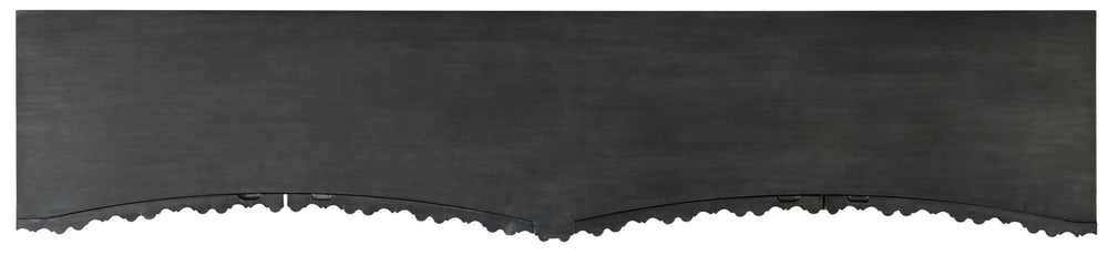 Melange - Apollo Credenza - Dark Gray / Gold