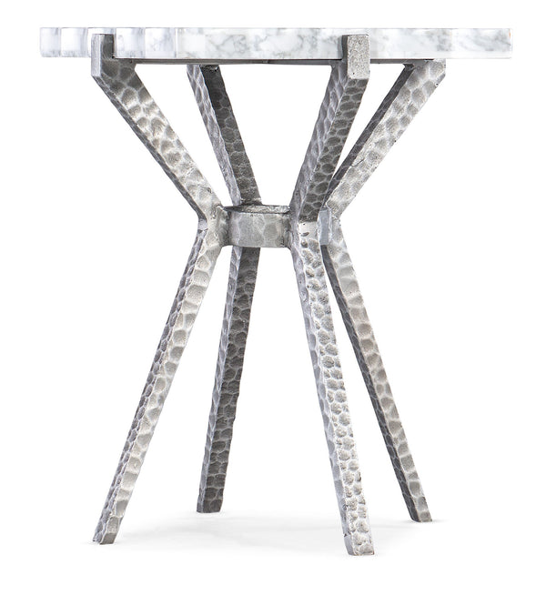 Melange - Glendon Side Table - Pearl Silver