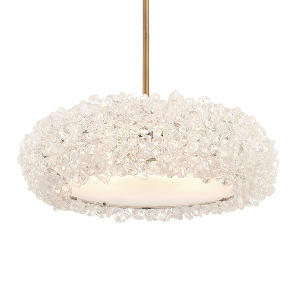 Spangled - 6 Light Pendant - Brass