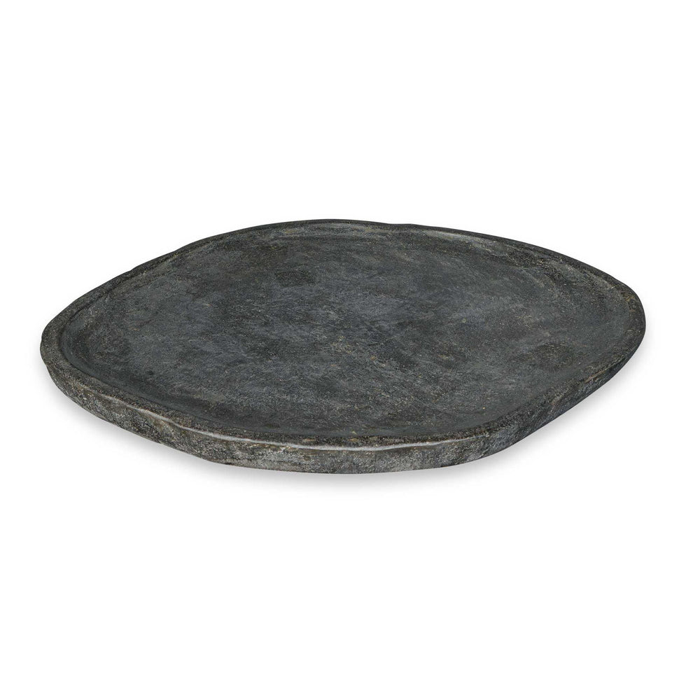 Stoneveil - Indoor-Outdoor Stone Tray - Gray