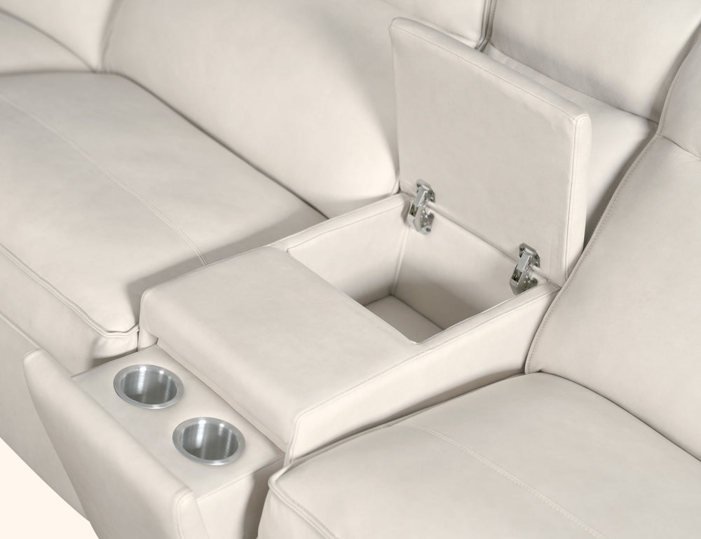 MS - Vann Six-Piece Power Sectional - White