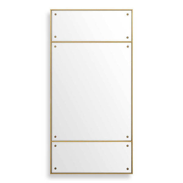 Wrenton - Rectangular Mirror - Brass