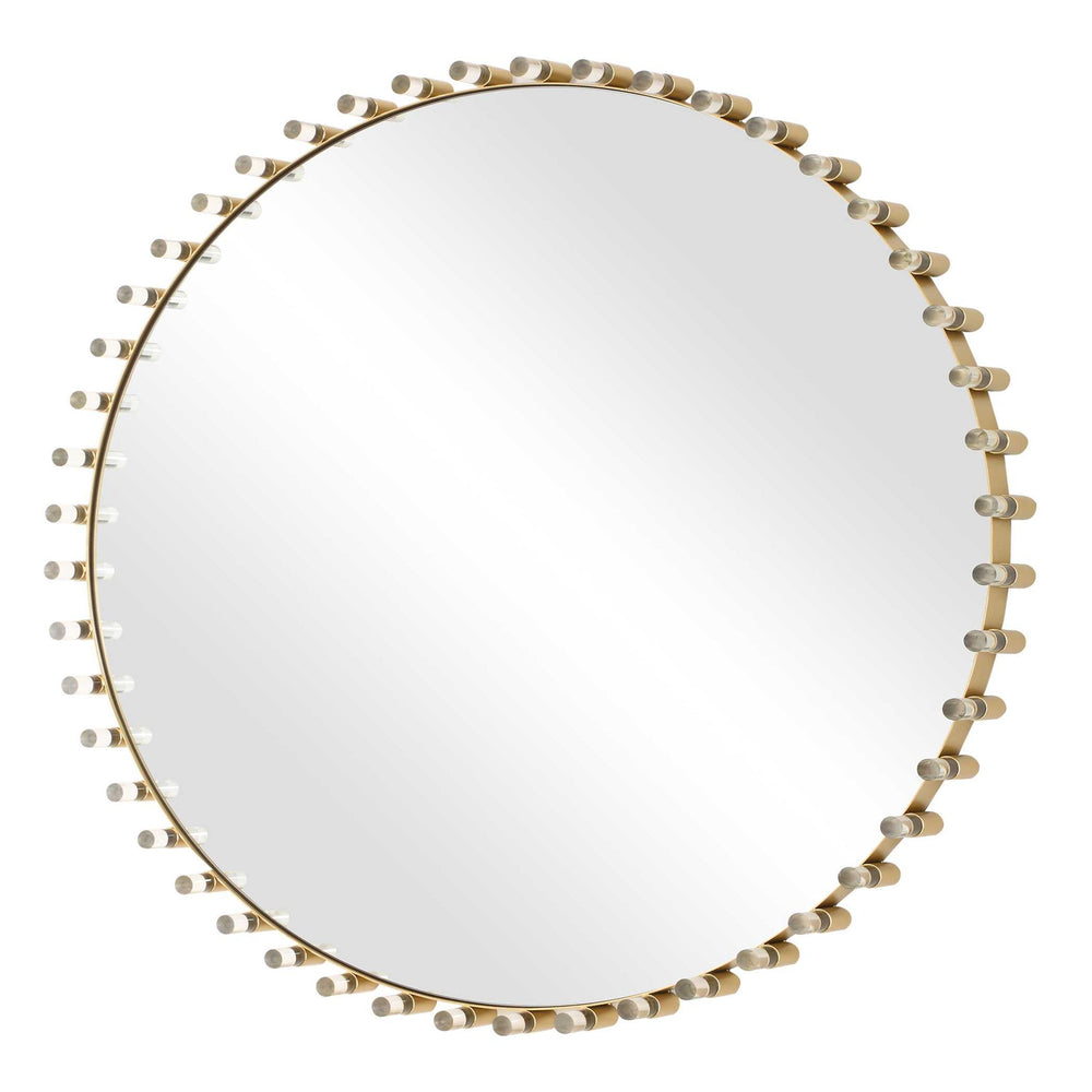 Avelyne - Round Mirror - Gold