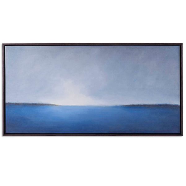 Infinity - Framed Canvas - Blue / Green / White