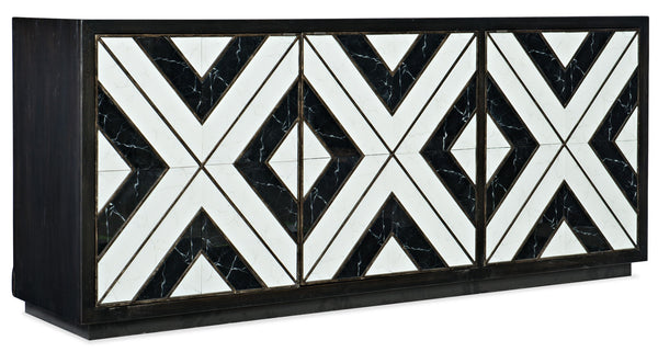 Sanctuary 2 - Noir Et Blanc Entertainment Console